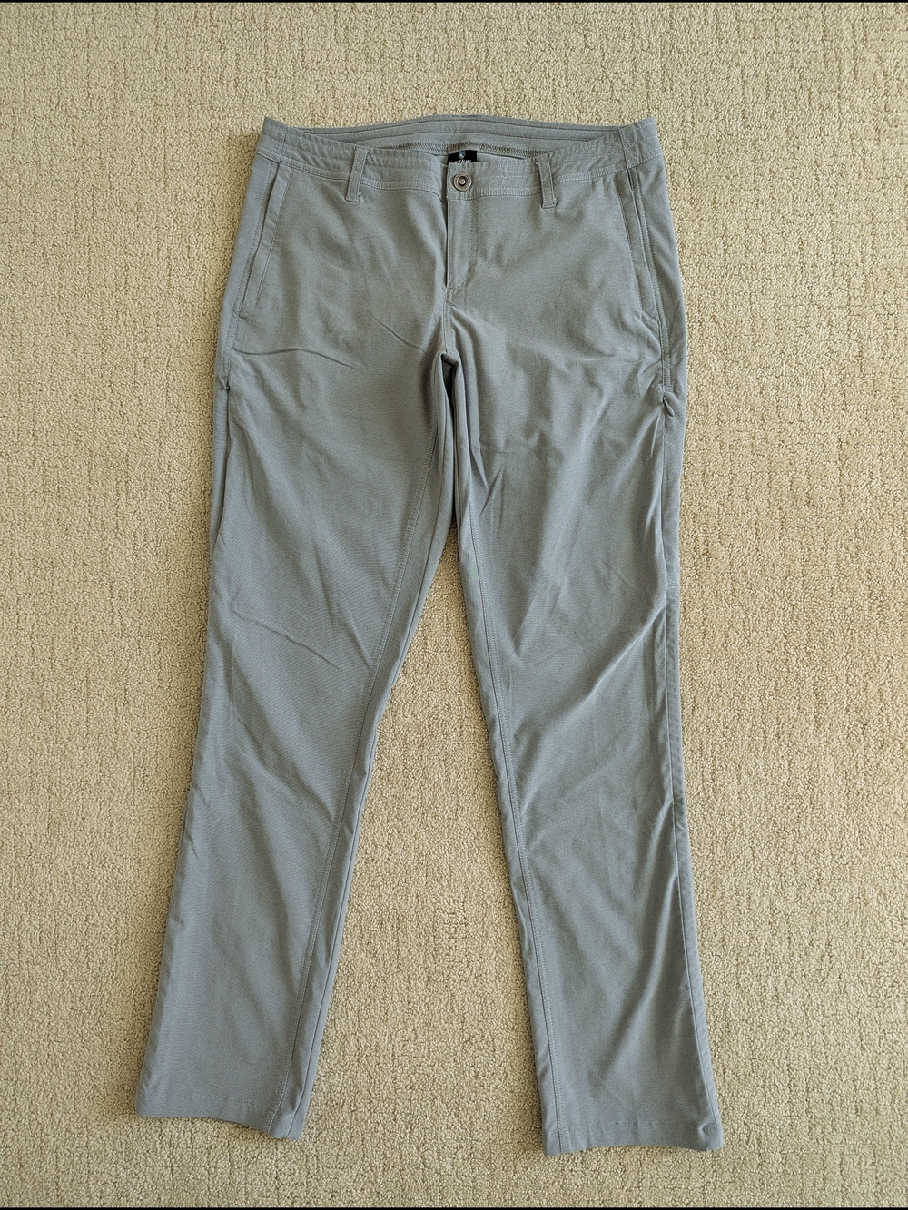 Kuhl Trekr Pants Womens 10 Green Straight Nylon Stretch Outdoor Hiking Cinch UPF